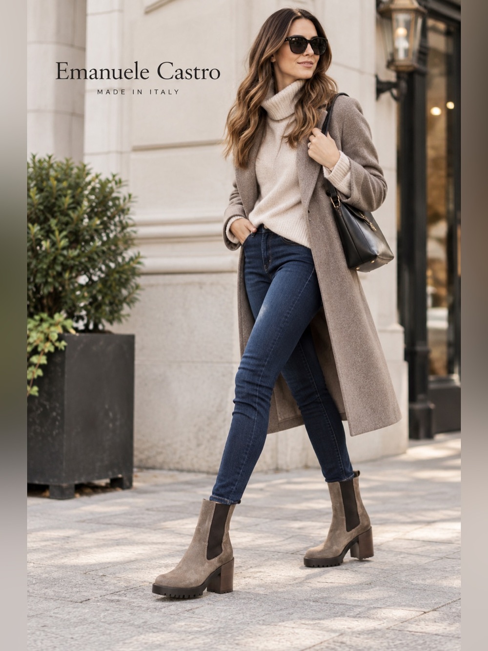 New Emanuele Castro Chelsea Leather Boots. Made in Italy ❤️
